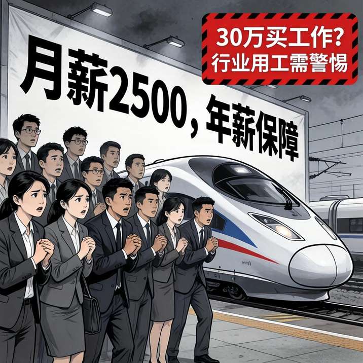 事件概述：12人花30万买月薪2500的高铁工作