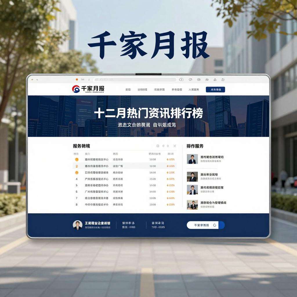 千家月报| 十二月热门资讯 排行榜
