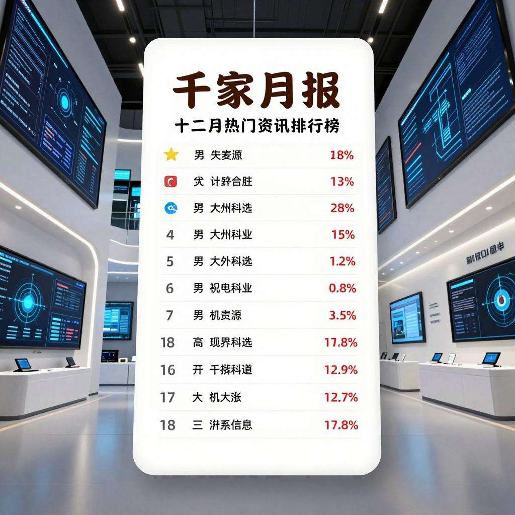 千家月报| 十二月热门资讯 排行榜 千家月报| 十二月热门资讯 排行榜第三张图