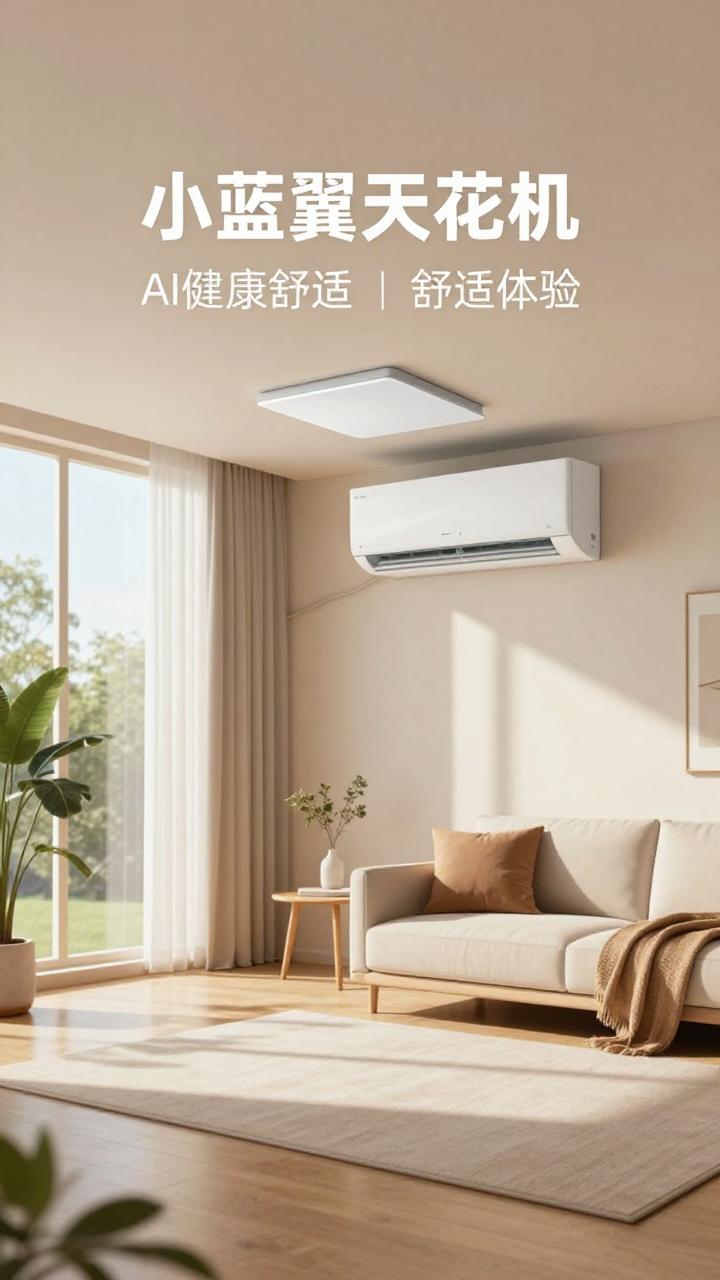 AI健康空调新标杆｜小蓝翼天花机打造舒适体验