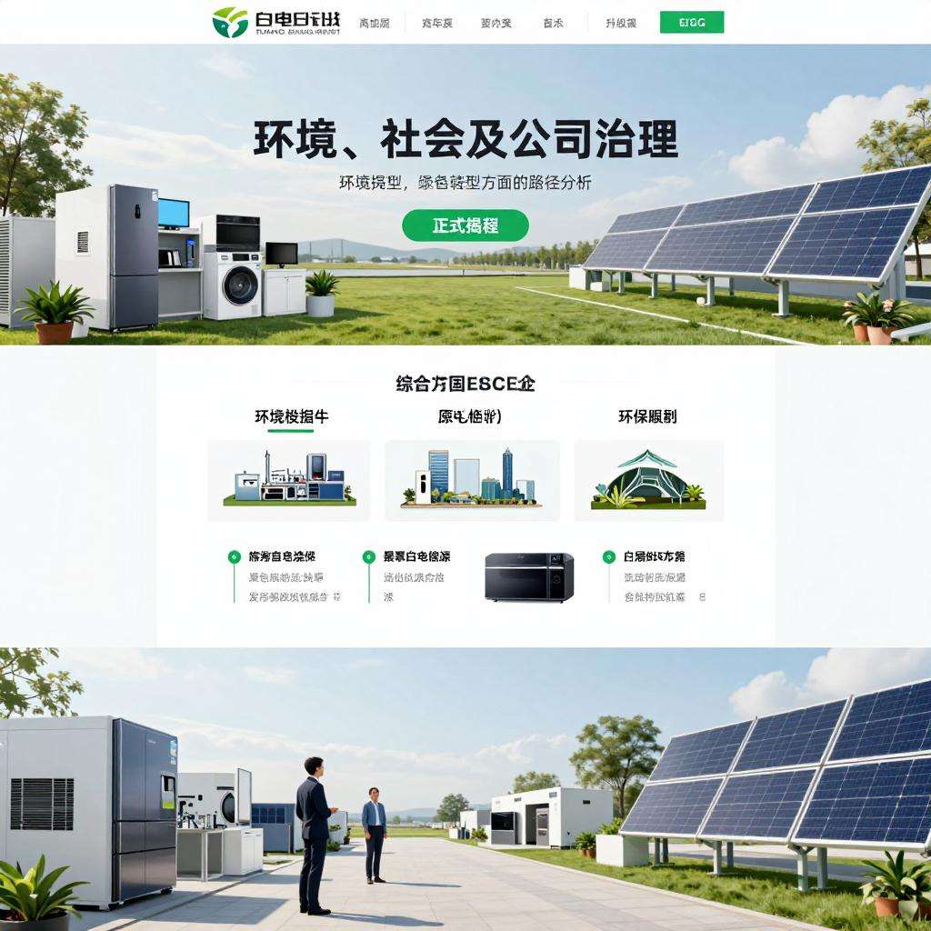 白电行业ESG评级结果揭晓｜头部企业绿色转型路径分析