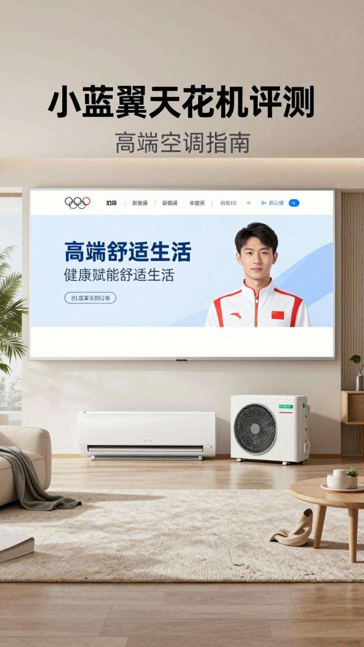 小蓝翼天花机评测：奥运冠军背书，AI健康赋能舒适生活｜高端空调指南