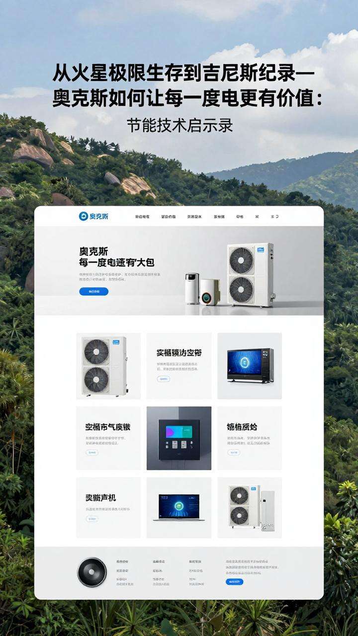 从火星极限生存到吉尼斯纪录：奥克斯如何让每一度电更有价值｜节能技术启示录