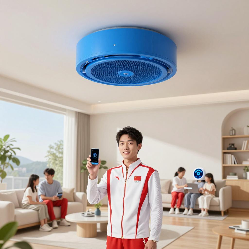 小蓝翼天花机：奥运冠军背书，AI健康赋能舒适生活场景｜空调选购参考