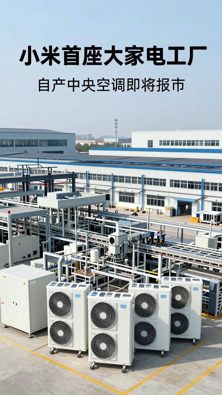 小米首座大家电工厂竣工投产｜自产中央空调即将亮相