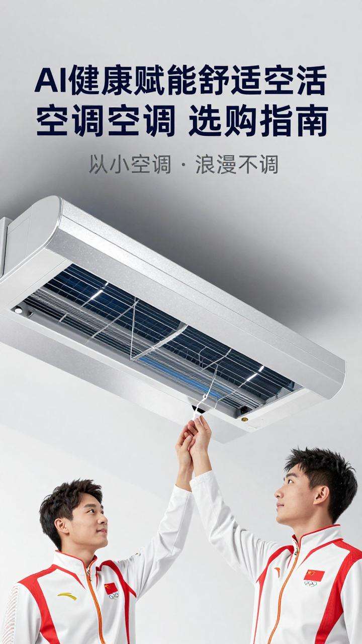 小蓝翼天花机：奥运冠军背书，AI健康赋能舒适生活｜空调选购指南第二张图