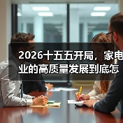 2026十五五开局，家电业的高质量发展到底怎么玩？