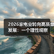 2026家电业转向高质量发展：一个理性观察