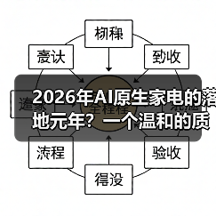 2026年AI原生家电的落地元年？一个温和的质疑