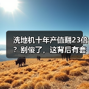 洗地机十年产值翻23倍？别傻了，这背后有套路