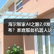 海尔智家AI之眼2.0发布？家庭服务机器人这次能打了？