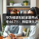 华为精装智能家居市占率44.7%：断层领先还是虚火？