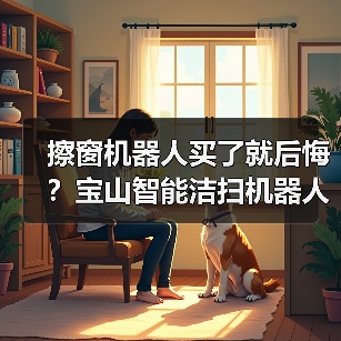 擦窗机器人买了就后悔？宝山智能洁扫机器人擦窗机器人享购新补贴帮你省一半（图4）