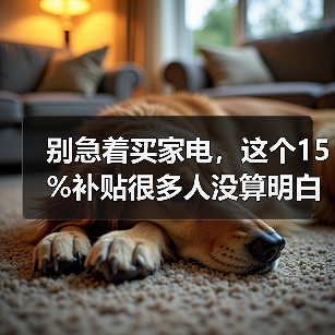 别急着买家电,这个15%补贴很多人没算明白(图2) 别急着买家电,这个15%补贴很多人没算明白(图2)