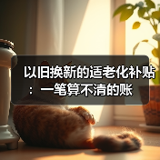 以旧换新的适老化补贴:一笔算不清的账(图2) 以旧换新的适老化补贴:一笔算不清的账(图2)