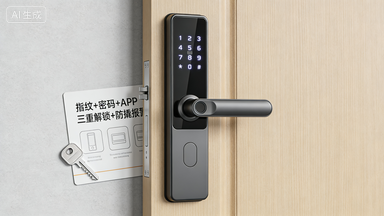 2025新款智能门锁推荐 高安全性智能指纹锁